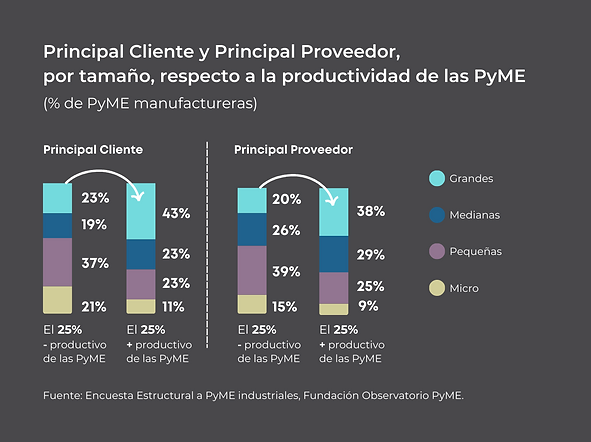 «Las PyME más productivas tienen clientes y proveedores de mayor tamaño»