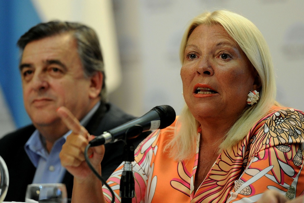 Carrió denunció un «golpe cambiario» para destituir al presidente