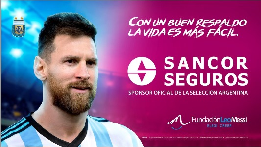 Lionel Messi nueva imagen de Sancor Seguros