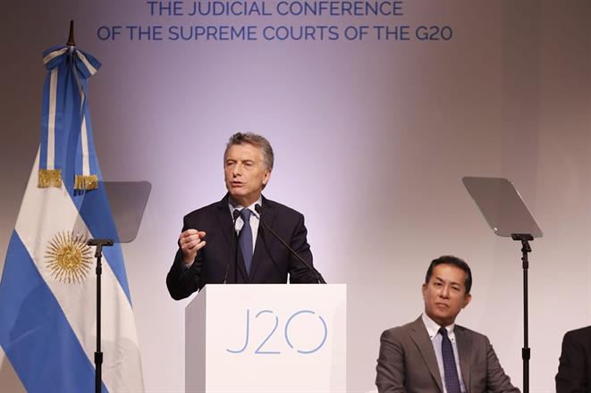 Macri pidió «una justicia sin privilegios» al inaugurar el J20
