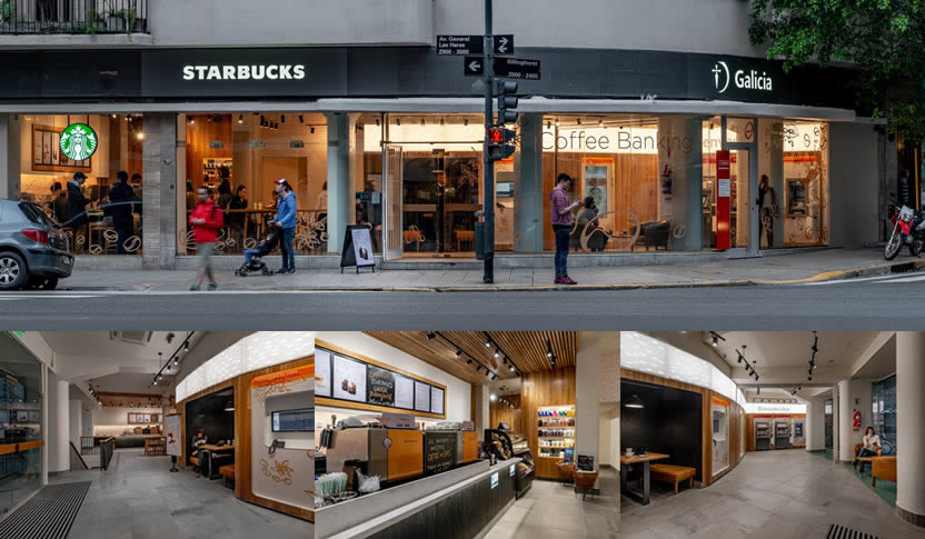 Llegaron los «bancos cool», cafetería, Wi-Fi libre y sin línea de cajas