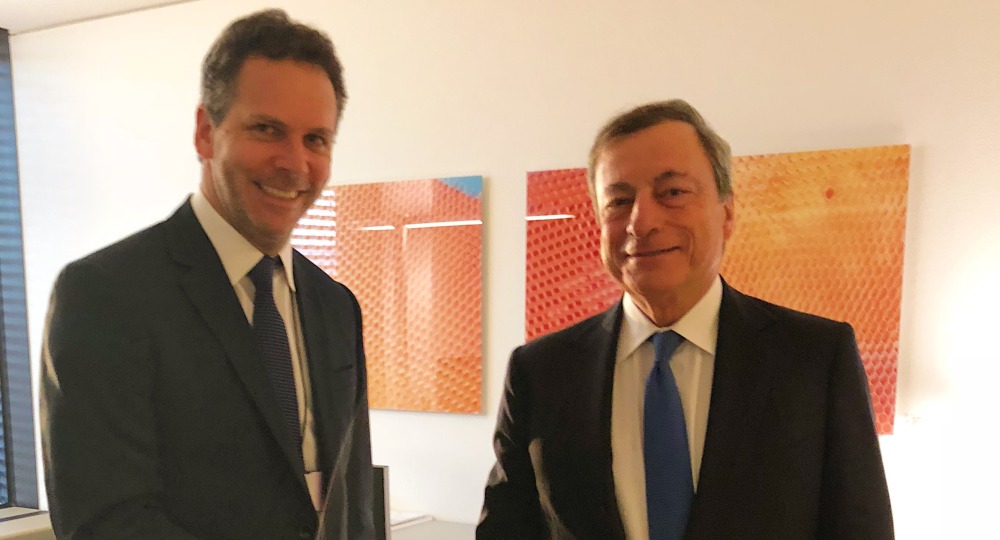 Sandleris se reunió con Draghi y Goldfajn