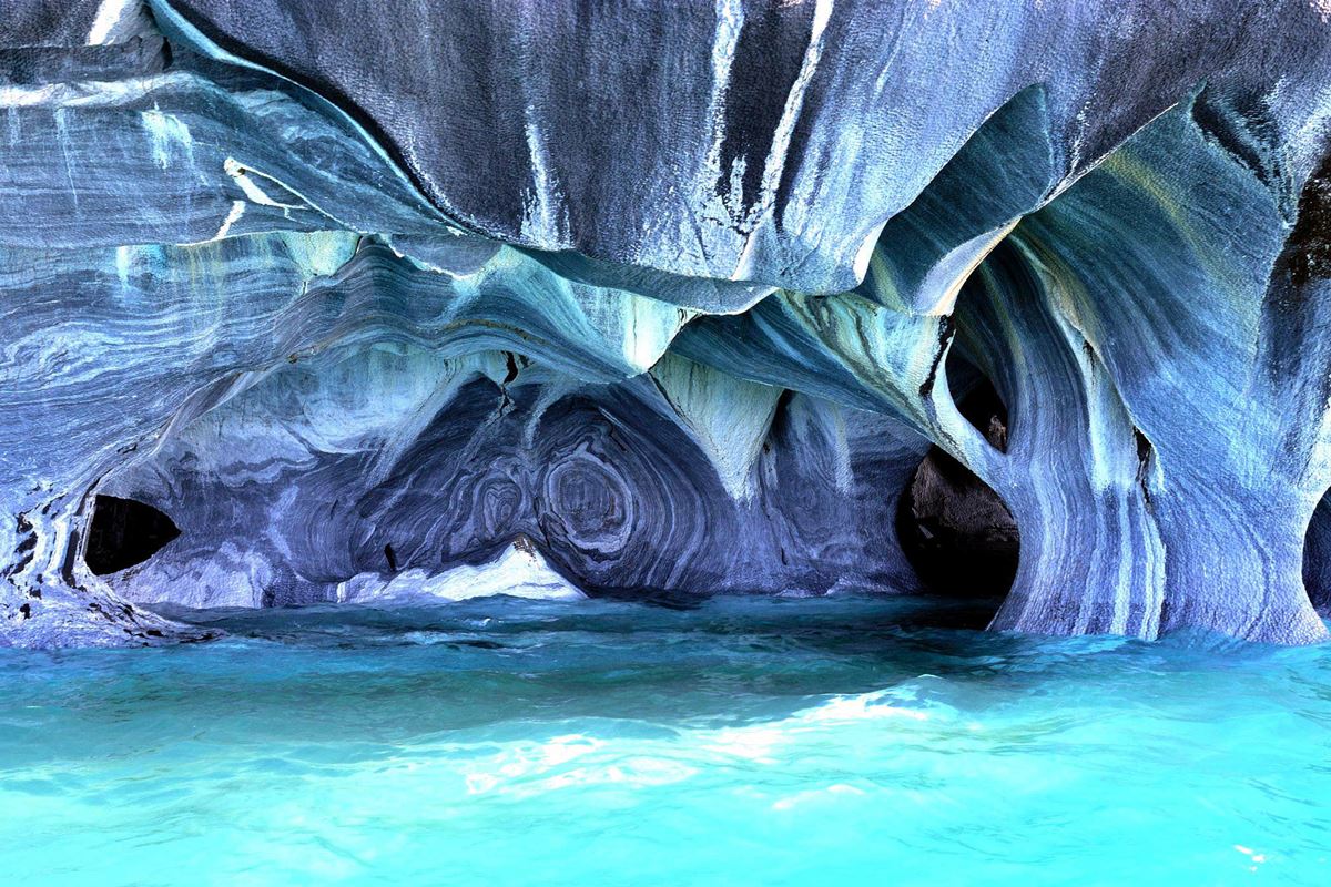 Cavernas de mármol en la Patagonia chilena