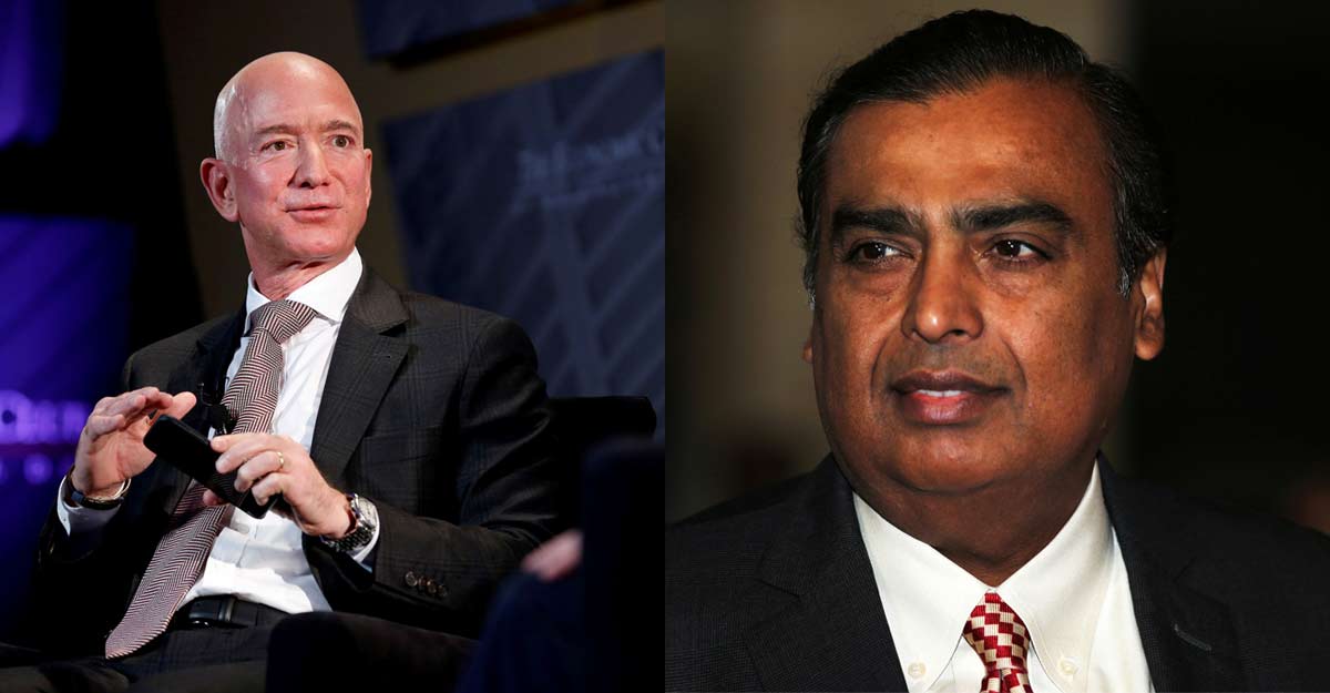 Bezos y Ambani se disputan el mercado minorista en India