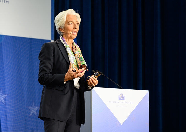 Lagarde advirtió que la eurozona va a una recesión