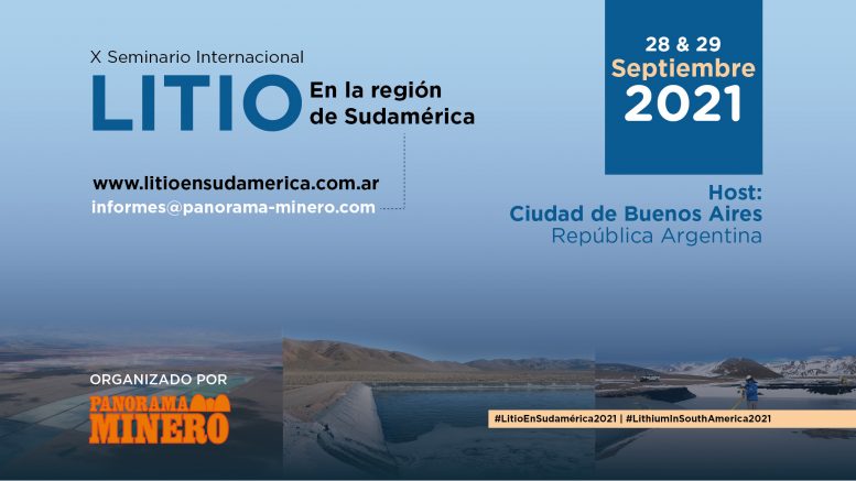 Cambio de sede para el Seminario Internacional Litio en Sudamérica 2021