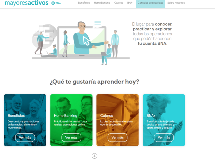 BNA lanza su portal www.mayoresactivos.com.ar
