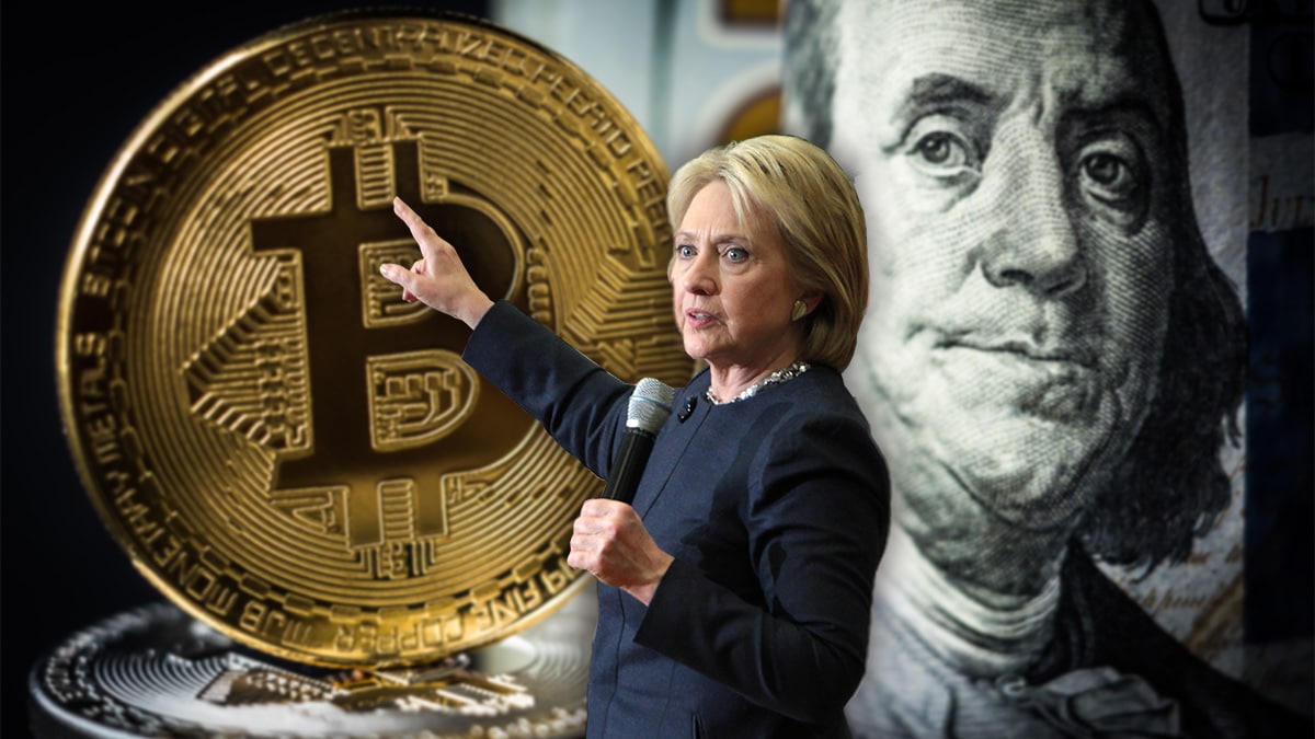 Bitcoin podría reemplazar al dólar, alertó Hillary Clinton