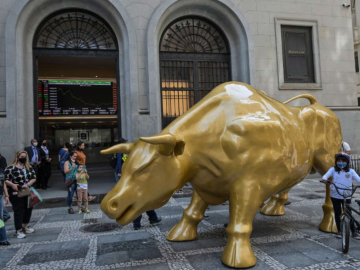 La Bolsa de Sao Paulo cuenta con su propio toro