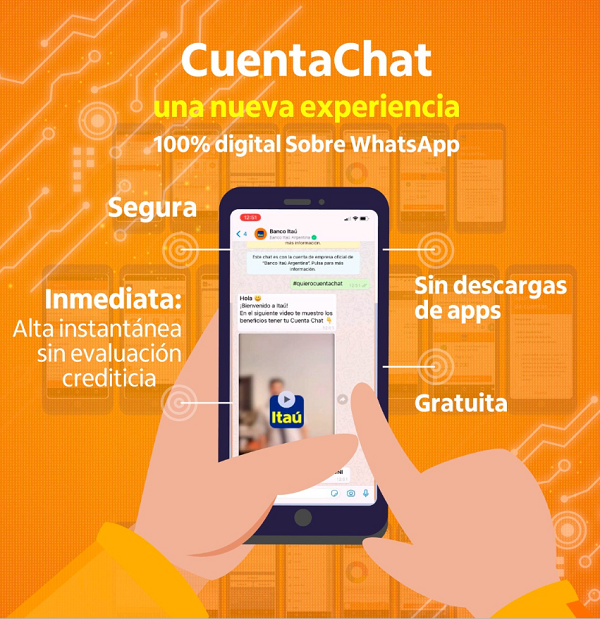 El banco presentó una nueva campaña “Tu banco en WhatsApp”
