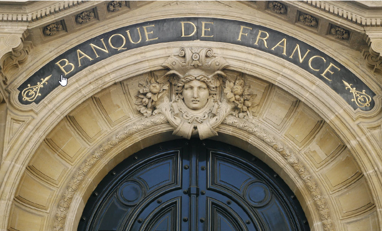 El banco central francés recorta la estimación de crecimiento económico