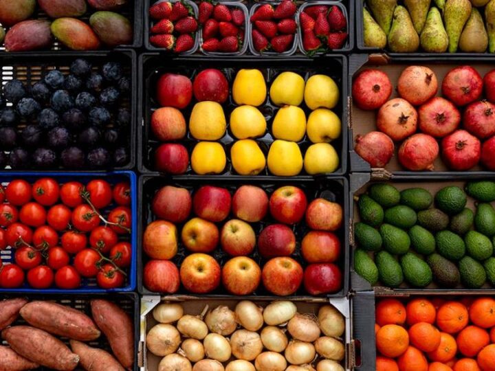 Canasta de frutas y verduras con nuevos precios