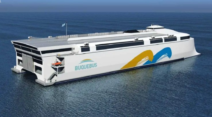 Buquebus anuncia barco eléctrico para  unir Buenos Aires y Colonia Sacramento en 2025