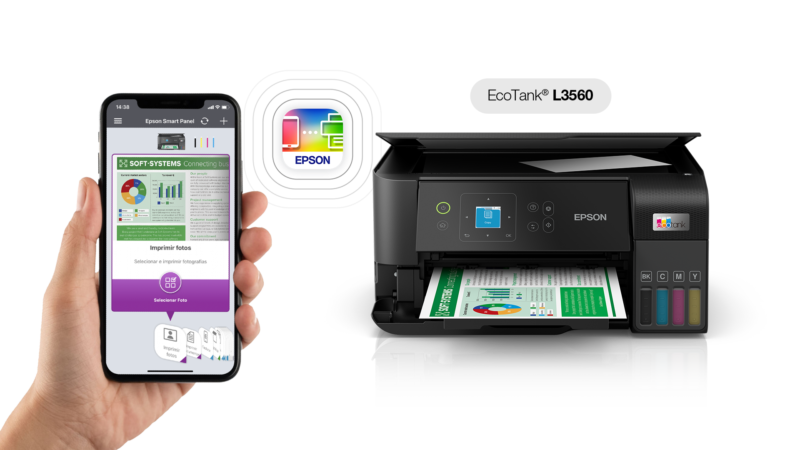Epson presenta la nueva impresora EcoTank L3560, un equipo ideal para el hogar, confiable y económico