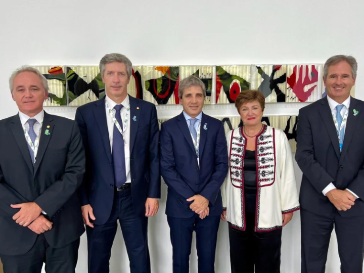 Luis Caputo se reunió con Georgieva en el marco del encuentro de ministros del G20
