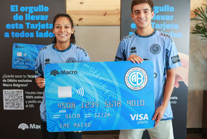 Los hinchas de Belgrano ya pueden tener su tarjeta de débito exclusiva de Banco Macro